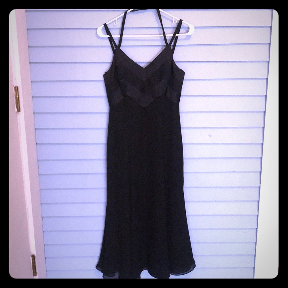 En Francais strappy black vintage maxi dress
